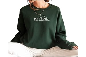 Christmas Nativity Embroidered Sweatshirt: The Perfect Holiday Sweater