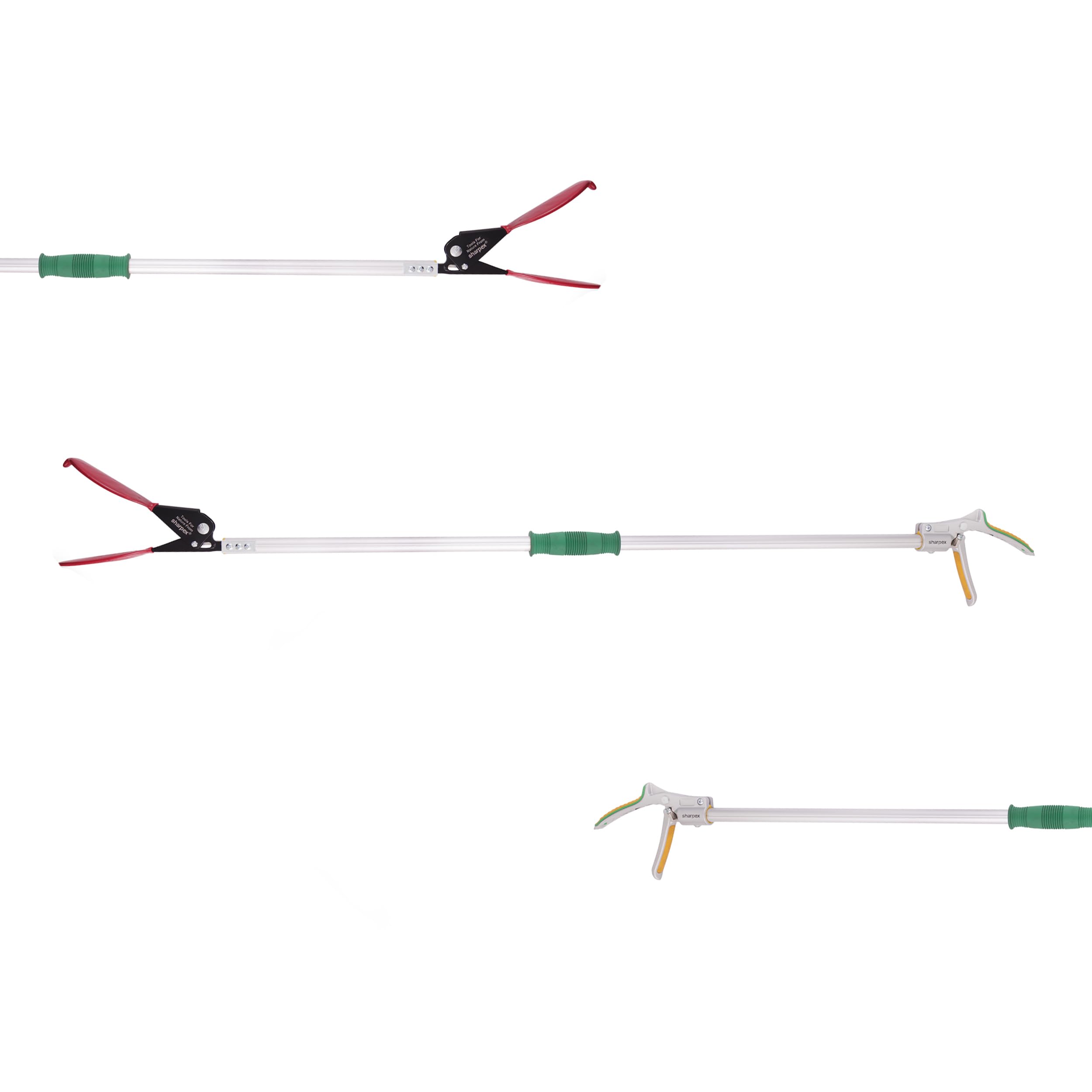 Sharpex 4.4 Feet Long Arm Long Reach Picker Stick | Heavy Duty 4.4 Feet Fixed Length Grabber Pickup Garden Aluminum Stick | Excellent Grip Handle with Lock Latch (Green)-image-17