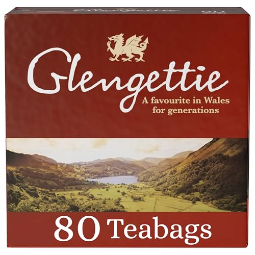 Glengettie Black Tea 80 Tea Bags Strong Welsh Brew Since 1952