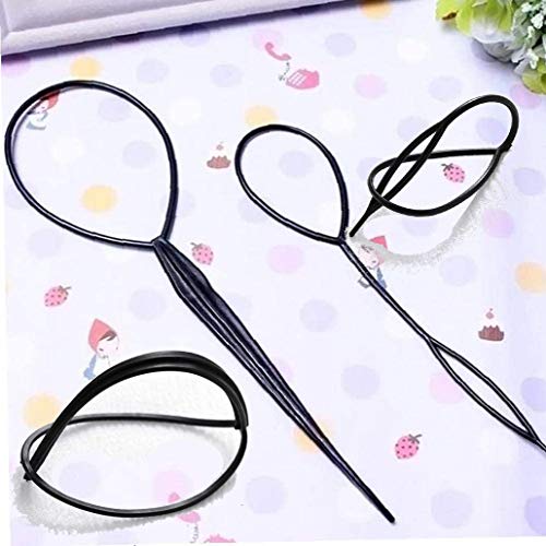 Topsy Tail Hair Tool, NIUTA Fast Hair Styling Accessories for Ponytail Loop Bun Maker (Topsy Tail Hair Tool)