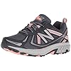 New Balance Women's 410 V5 Trail Running Shoe, Thunder/Gunmetal/Fiji, 9 M US