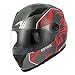 Astone Helmets - Casque intégral GT2 Graphic Predator - Casque idéal milieu urbain - Casque intégral en polycarbonate - Black/red L