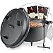 Set per forno olandese cotto, 9 litri, per avventure in compagnia di barbecue, pentola in ghisa spessa a parete spessa, con accessori per Dutch Oven [borsa per il trasporto e pulitore ad anelli]