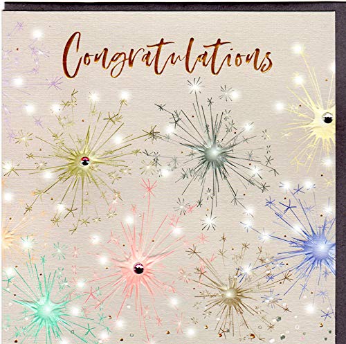 Belly Button Designs hochwertige Glückwunschkarte für viele Anlässe aus der neuen Elle Serie mit Prägung, Folie und Kristallen BE093