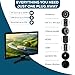 DenyDan 22-Inch Travel TV – Your Ultimate Portable Entertainment Hub, Stunning 1080p Display, HDMI/USB Inputs, 12V/24V/110V Power, Ideal for RV, Camper, Van, Car or Kitchen