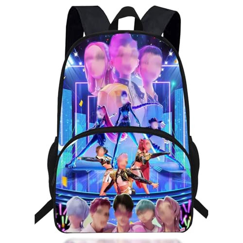 yumcute LMNT Backpack Rucksack Kindergarten Mädchen, Hunters Schulset Kindergartenrucksack für Mäd chen von 3-12 Jahren, Anime Schulrucksack Kinder Rucksack, Das Perfekte Geschenk für Mädchen