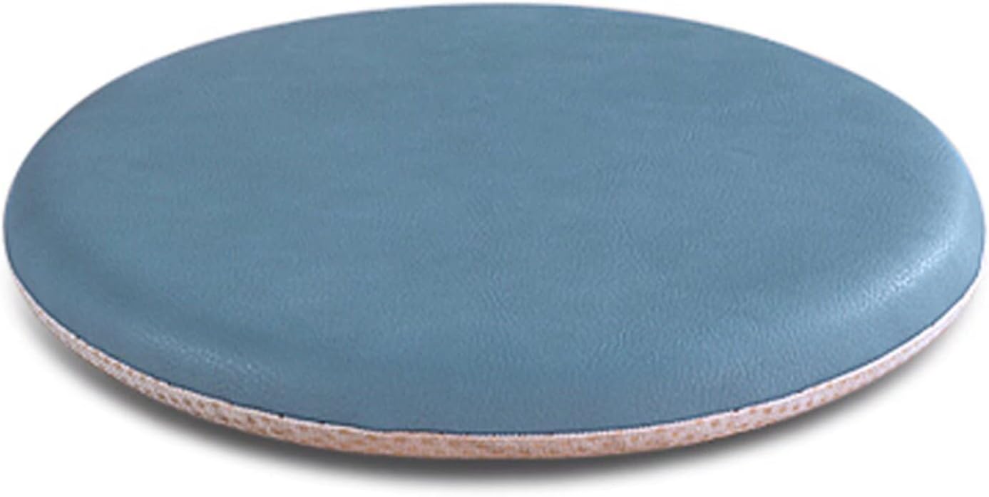 Dining Room Chair Pads Nonslip, Bar Stool Seat Cushions Rounded 12x12, Waterproof Chair Cushion for Outdoor Furniture, Bar Stool Cushion Round with Rubber Back and Zipper Cover Yellow