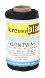 #18 X 250' Forever Black Tarred Twisted Nylon Twine 1/4 lb