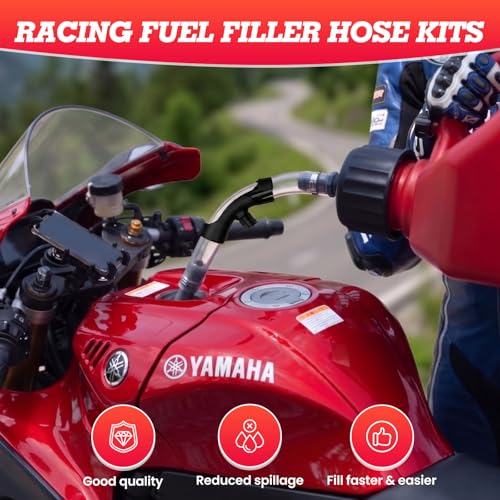 Image of 2 Pack Racing Fuel Jug Hoses with X Shaped Benders | Fit 3 /5 /5.5gal Jegs motorsport fuel jugs