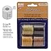 The Beadsmith S-Lon Bead Cord – .5 mm Twisted Nylon Cord for Stringing, 4-Pack, Wheatberry Mix, TEX210, 77 Yards per Spool