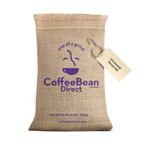 Coffee Bean Direct Unroasted Kenya AA, 5lb Bag