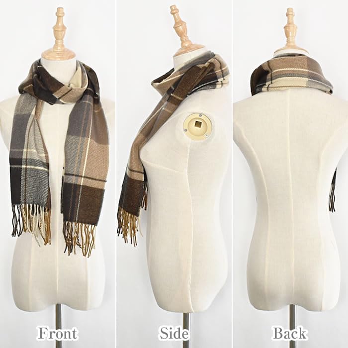 [カービーズ] マフラー レディース ストール チェック 無地 秋冬 かわいい