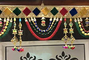 REPTUM DECOR Cotton Toran (37 inch, Multicolour)