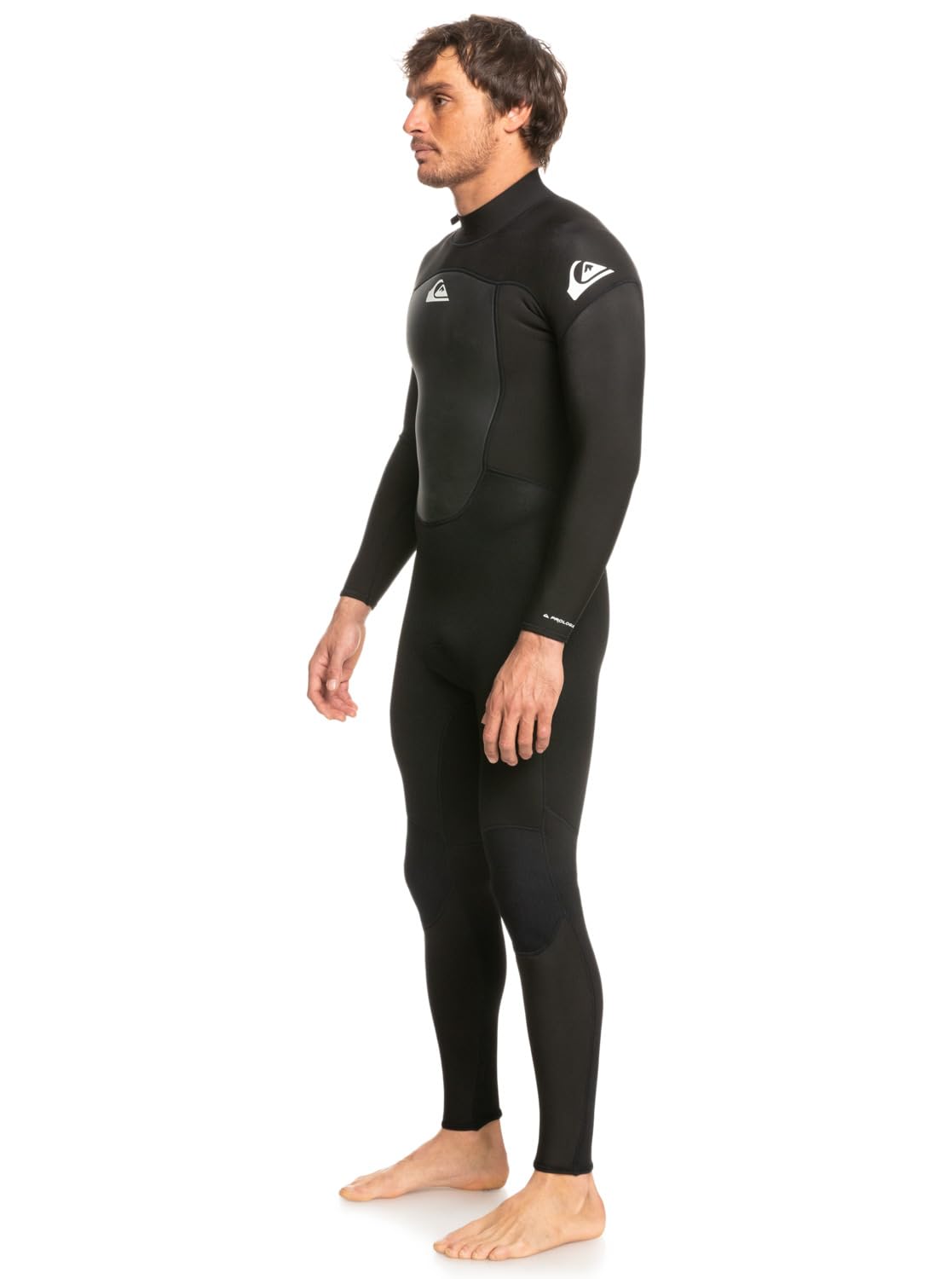 Quiksilver Prologue - Traje de Neopreno Plano con Cremallera Trasera de 3 mm para Hombre, Color Negro, Capas térmicas de Calor