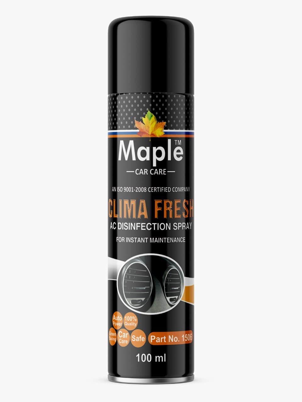 Maple Car Care One time shot Clima Fresh AC Disinfectant Spray for