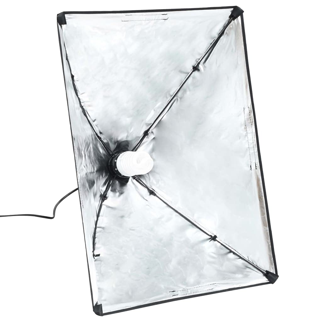 vidaXL Fotostudio Set Softbox Leuchte Studioleuchte Studiolampe Hintergrund Hintergrundsystem Studioset Stative Querstangen Tragetaschen
