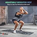 ZELUS 45lb Weighted Vest with Iron Weights for Exercise, Adjustable Weight Vest for Men, Workout Vest for Home Workouts Cardio Strength Training Weight Loss - Image 2