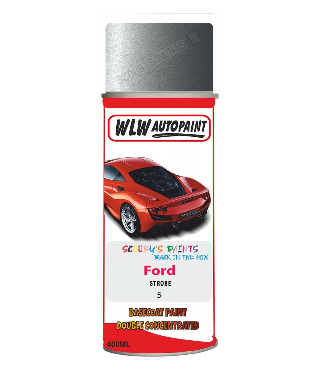 SCOOBYS PAINTS BACK IN THE MIX Basecoat Aerosol Spray Paint For Ford Ka Strobe 2009-2017 Code 5
