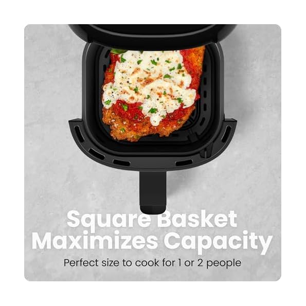 CHEFMAN-2-Qt-Mini-Air-Fryer–Digital-Space-Saving-Compact-Air-Fryer-with-Nonstick-and-Dishwasher-Safe-Basket-Quick-Easy-Meals-in-Minutes-Features-Digital-Timer-and-Shake-Reminder–Black