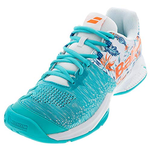 Babolat Men's Tennis Shoes, White Flower, US:7.5