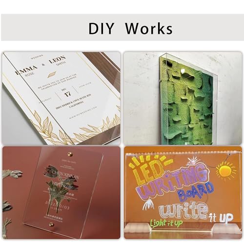 Image of 8 Inches Diameter 1 /8 Inch Thick 4 Pack Highly Transparent, Smooth Edged Acrylic Plastic Sheets for DIY Crafting - Available in Variety of Sizes with Precision Cutouts for Easy Handling(3MM-D8-4PCS)