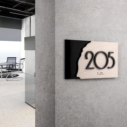 MustHome | Name plate for home entrance | Name plate | Acrylic Laser Cut House | Door name plates | Name Plate For Home, Office & Outdoor Entrance | cm | Black | Pack of 1 1