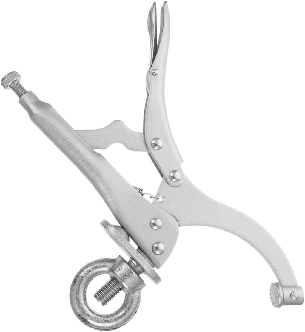 Gadpiparty Drill Press Clamp for Woodworking Locking Fixing Vise Tool for Secure Workholding Welding Tables Compatible Various Table Drills