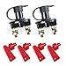 LotFancy 2 Pièces Coupe Circuit Batterie 6V/12V/24V pour Moto Auto Camping Car Interrupteurs Batterie Voiture avec 4 Clés Amovibles, 200A/1000A