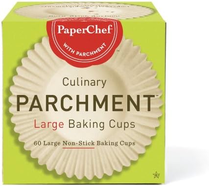 PaperChef Natural Release Coated Parchment Baking Cups (60-Cups Large)