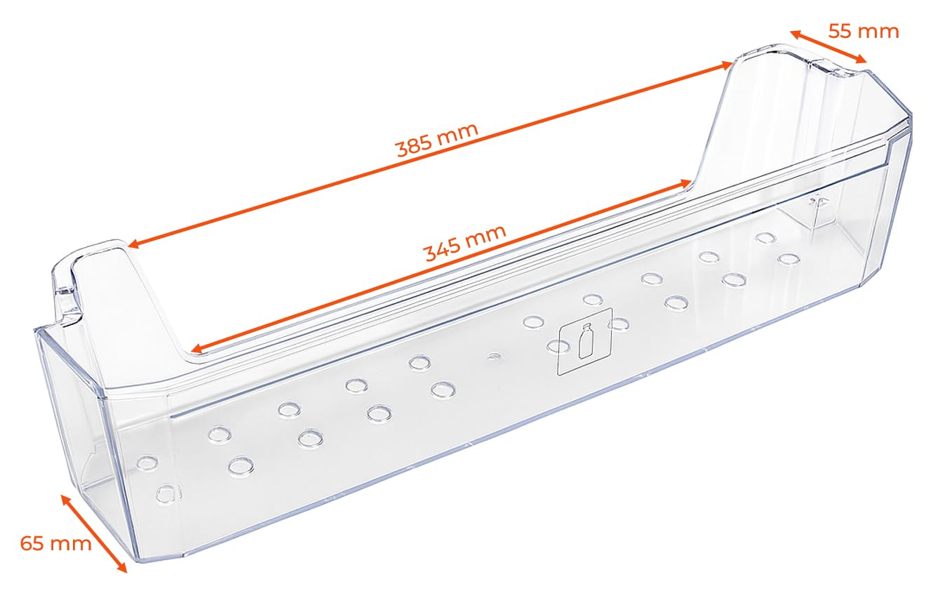Recamania Botellero Frigorífico Compatible con Beko | Cod. 4397291300 | Medidas 458x100x120 mm | Compatible con Whirlpool, Grundig, Hotpoint, Ariston, Indesit, Privileg, Ignis