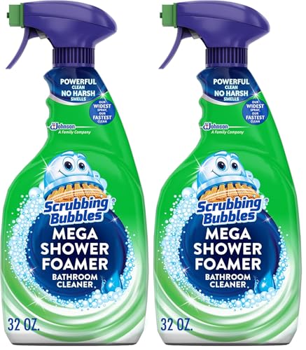 Scrubbing Bubbles Mega Shower Foamer Disinfecting Spray, Multi-Surface Bathroom and