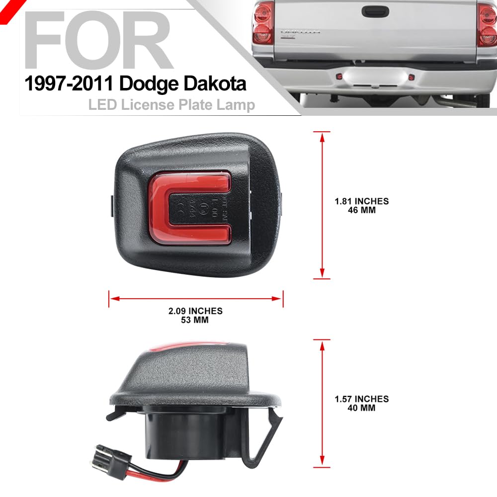 Dodge Dakota Accessories Dodge Dakota License Plate Light Mini
