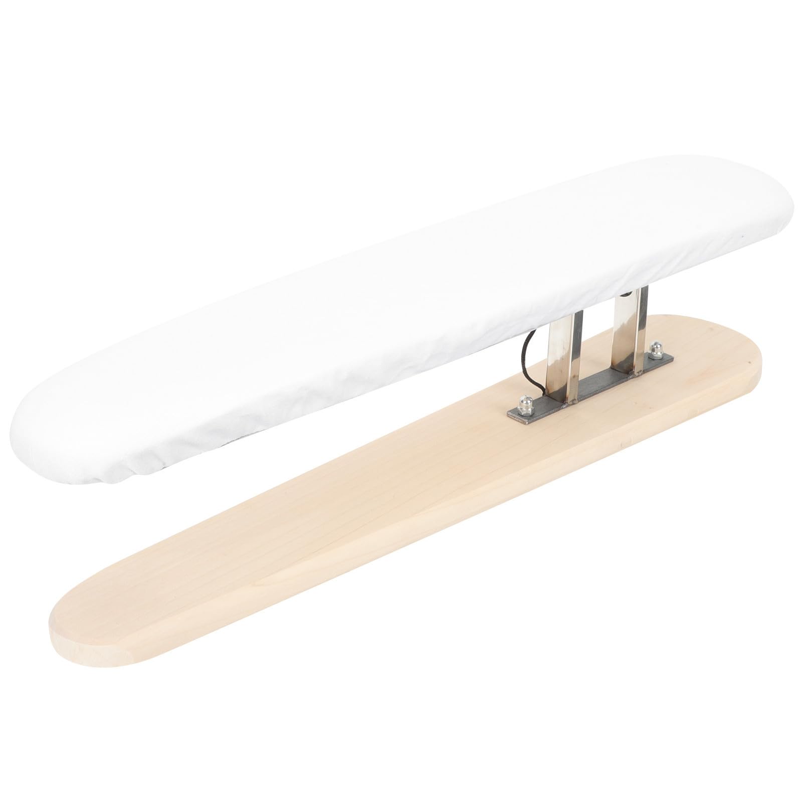 Asse da Stiro Compatto in Legno Copertura Bianca, Mini Ironing Board per Stirare Camicie e Abiti, Facile da Usare Ferro da Stiro a Vapore