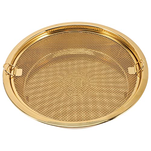 BRIGHTFUFU Fried Food Holder Stainless Steel Plate Snacks Storage Tray Dessert Plate for Housewarming