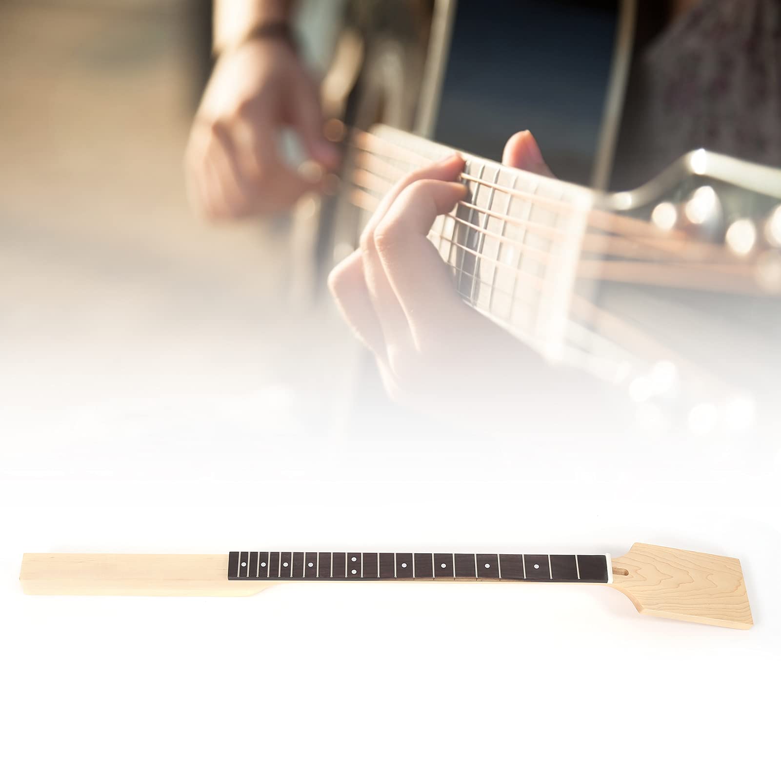 Gitara szyja, odporna na zużycie, łatwa do wymiany, akcesoria do instrumentów muzycznych z palisandru klonowego Podstrunnica 21 szlaków do gitary cygar Box