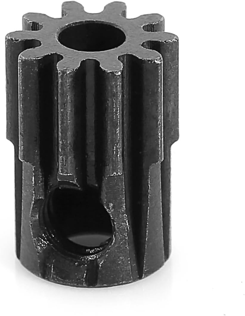 48DP 10T Metal Pinion, 2.3mm Shaft Bore Gear, CNC Hardened Steel Gear, Metal Motor Gear for 2.3mm Shaft Motor, 1/16 1/18 RC Car Metal Gear Upgrade Part 4Pcs