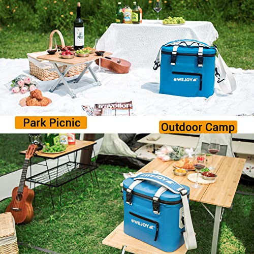 #Wejoy Insulated Camping Cooler Bag,12 Can,2 Days Ice Life, Portable Waterproof Camp Coolers Lunch Bag With Leakproof Zipper For Outdoor Beach, Picnic, Hiking, Fishing, Traveling,Bbq #TOP5