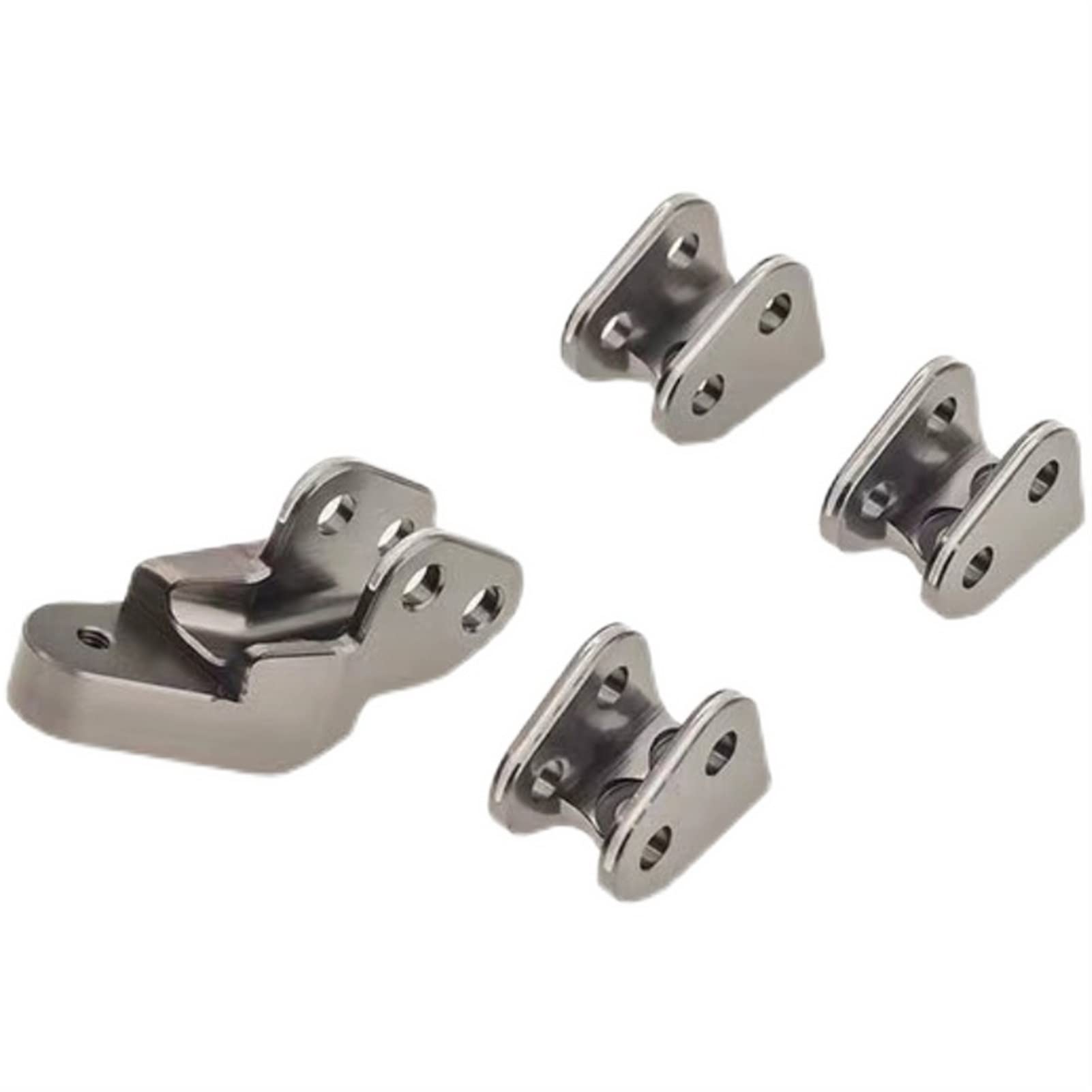 1 zestaw CNC aluminium montaż łączniki zawieszenia do montażu na wale wsparcie 1/10 RC Tracker Car Redcat Gen8 Mocowanie amortyzatora samochodowego(Gray)