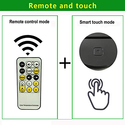 LLZGPZXYD 3D LED Night Light Atmosfera Creativa