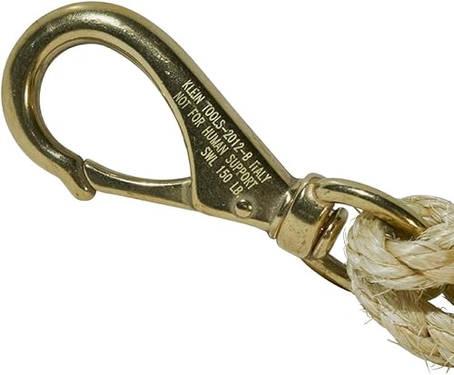 Miniatura 4 de Klein Tools 5152S Cubo de lona, organizador ovalado para herramientas con asa para colgar cuerda de sisal, 26 bolsillos interiores y 15 bolsillos