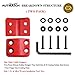 AUTMATCH Winch Cable Hook Stopper (2 Pack), Silicone Rubber Winch Stopper for Wire & Synthetic Rope, Winch Line ATV UTV, Shock Absorbent, Prevent Pulling Bounce and Abrasion, Red
