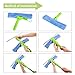 Window Squeegee Cleaner Scrubber 3 in 1 Professional Detachable Cleaning Kit Microfiber Brush and Rubber Scraper with Extension Pole for Glass Auto Mirrors