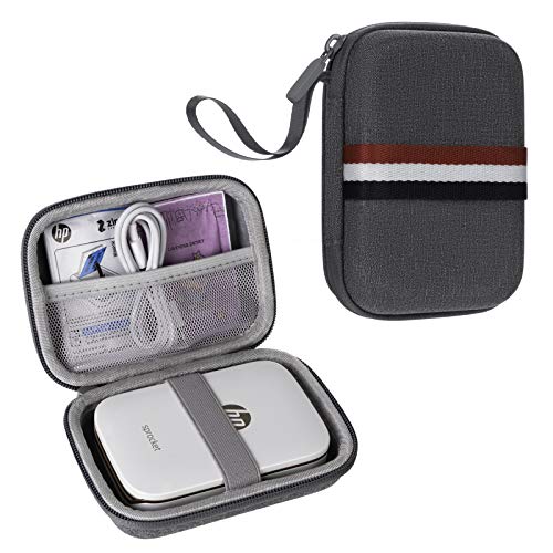 Suonady Carrying Case for HP Sprocket Portable Photo Printer and (2nd Edition), Kodak / Canon Ivy Mobile Printer, Polaroid Zip Mobile Printer, 2x3 Photo Printer, Mesh Pocket fit Photo Paper and Cable