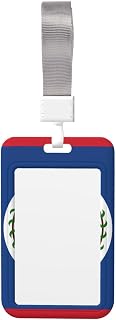 Belize Flag Lanyard Badge Holder Protective Case - with Clear Window for Office, ID Card, Credit Card, etc.