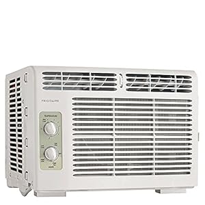 Frigidaire FFRA051WAE Window-Mounted Room Air Conditioner, 5,000 BTU with Temperature Control and Easy-to-Clean Washable Filter, in White