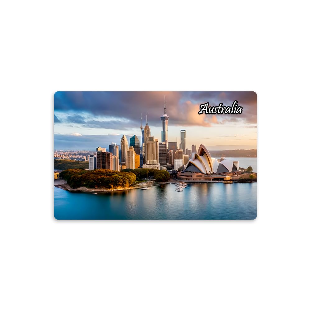 Tourism Souvenir Australia Fridge Magnet Sydney Opera House Refrigerator Magnet Birthday Gifts for Tourists World Tourism Souvenir Fridge Magnets Size: 8.2x5.2 CM