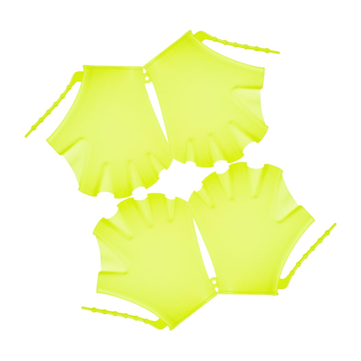 KOMBIUDA 4pcs Swimming Webbed Gloves Kids Diving Supplies Silicone Swim Paddles Hand Flippers for Swimming