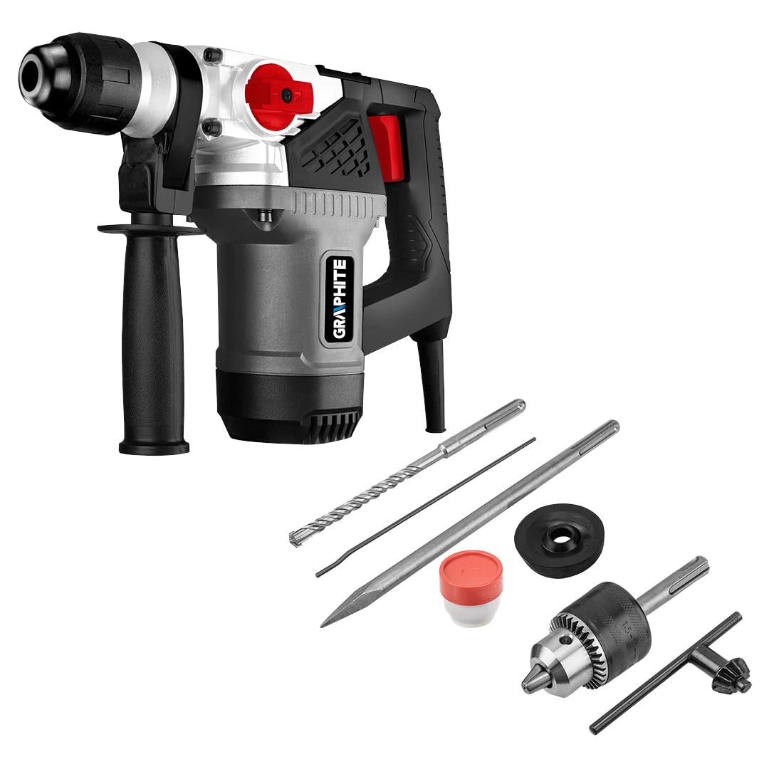 GRAPHITE SDS+ Marteau perforateur, 900 W, 4J, 3 fonctions
