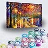 afremov Spirits by The Lake - Paint by Numbers Kit by Leonid Painting - Acrylic Paints, Magnifier, and Brushes for Adults and Kids Beginner (30 * 40cm/12 * 16inch No Frame) #1