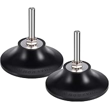 ANCIRS 2 Pack 3" Disc Pad Holder Shank with 1/4" Shank, Black | Rubber Pad, Fits Power Drills, Die / Air Grinders and Other Power Tools, for Polishing, Sanding, Surface Preparation